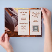 Prospectus 21,6 Cm X 24,94 Cm Canyon Walls Nature Business Brochure pliée (main)