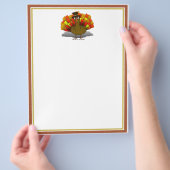 Prospectus 21,6 Cm X 24,94 Cm Caricature de Thanksgiving Turquie pèlerin (main)