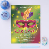 Prospectus 21,6 Cm X 24,94 Cm Carnival Party Flyer (Simple)
