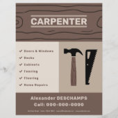 Prospectus 21,6 Cm X 24,94 Cm Carpenter Flyer (Devant)