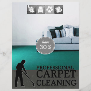 Prospectus 21,6 Cm X 24,94 Cm Carpet Cleaning Service Discount Offer Flyer
