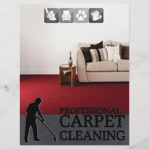 Prospectus 21,6 Cm X 24,94 Cm Carpet Cleaning Service Flyer