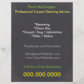Prospectus 21,6 Cm X 24,94 Cm Carpet Cleaning Service Flyer (Dos)