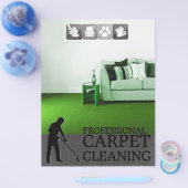 Prospectus 21,6 Cm X 24,94 Cm Carpet Cleaning Service Flyer (Simple)