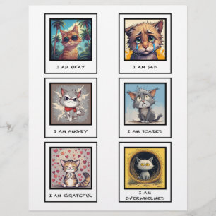 Prospectus 21,6 Cm X 24,94 Cm cartes de communication pour chats