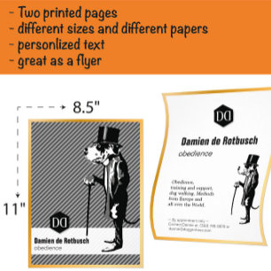 Prospectus 21,6 Cm X 24,94 Cm Cartes de luxe avec bordure dorée pour écoles de c