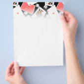 Prospectus 21,6 Cm X 24,94 Cm Cartes et dés (main)