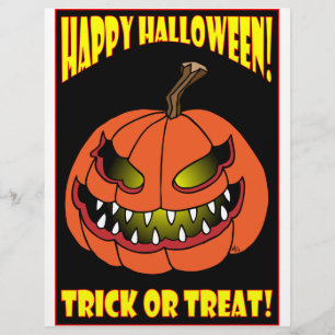 PROSPECTUS 21,6 CM X 24,94 CM CARTES HALLOWEEN FRIANDISES OU MALICE -1