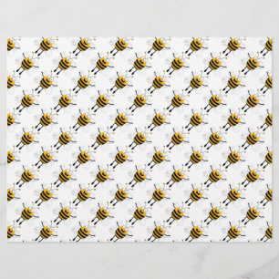 Prospectus 21,6 Cm X 24,94 Cm Cartoon Bees Motif