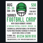 Prospectus 21,6 Cm X 24,94 Cm Casque De Football Vert, Camp De Football Publicit<br><div class="desc">Casque De Football Vert,  Camping De Football Dépliants Publicitaires Par Le Magasin Carte de visite.</div>