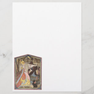 Prospectus 21,6 Cm X 24,94 Cm Cendrillon et la fée marraine, Conte de fée vintag