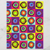 Prospectus 21,6 Cm X 24,94 Cm cercles motif (Devant)