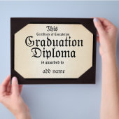 Prospectus 21,6 Cm X 24,94 Cm Certificat de fin de diplôme (main)