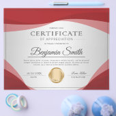 Prospectus 21,6 Cm X 24,94 Cm Certificat professionnel d'appréciation (Simple)