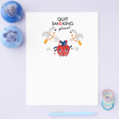 Prospectus 21,6 Cm X 24,94 Cm Cessez de fumer s'il vous plaît (Simple)