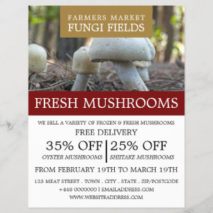 Prospectus 21,6 Cm X 24,94 Cm Champignons sauvages, Champignons fermiers Publici