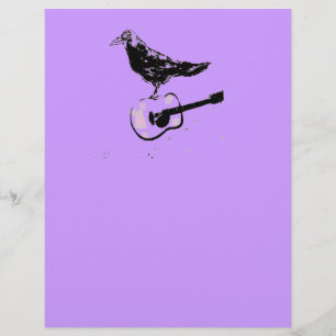 Prospectus 21,6 Cm X 24,94 Cm chant de guitare raven