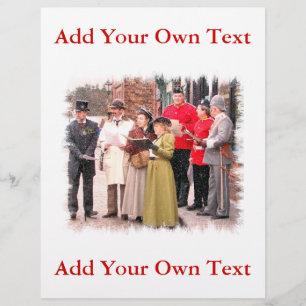 PROSPECTUS 21,6 CM X 24,94 CM CHANTEURS VICTORIENS DE CHANT DE NOËL