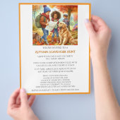 Prospectus 21,6 Cm X 24,94 Cm Chasse Automne À L'Excavateur Pour Enfants (main)