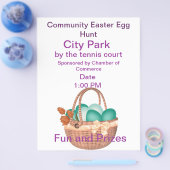 Prospectus 21,6 Cm X 24,94 Cm Chasse aux oeufs de Pâques (Simple)