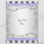 Prospectus 21,6 Cm X 24,94 Cm Chaussures à talon élevé violet perle (Dos)