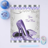 Prospectus 21,6 Cm X 24,94 Cm Chaussures à talon élevé violet perle (Simple)