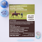 Prospectus 21,6 Cm X 24,94 Cm Cheval équitation Portrait, Instructeur d'équitati (Simple)