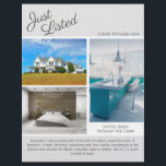 Prospectus 21,6 Cm X 24,94 Cm Chic Juste Annoncé Immobilier 2 Modèle gris<br><div class="desc">Affichez votre annonce sur ce prospectus immobilier à deux côtés chic aux accents gris clair. Envoyez ces prospectus de classe à des clients potentiels qui achètent leur maison dans votre région immobilière. Customisez avec le nom de votre société immobilière et les coordonnées au verso. Dessinez de nouveaux clients en montrant...</div>