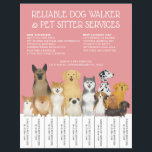 Prospectus 21,6 Cm X 24,94 Cm Chien moderne Walker Animaux de compagnie Sitter r<br><div class="desc">Attirer les clients avec notre moderne baladeur chien Walker Pet Sitter Pink Simple Strip Flyer. Ce prospectus est parfait pour présenter vos services avec style et professionnalisme.</div>