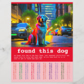 Prospectus 21,6 Cm X 24,94 Cm Chien trouvé (Devant)