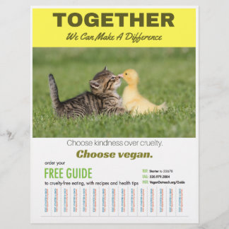 Prospectus 21,6 Cm X 24,94 Cm Choisir Vegan Poster