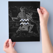 Prospectus 21,6 Cm X 24,94 Cm Chrome comme Aquarius Zodiac Connexion Hevelius (main)
