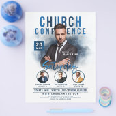 Prospectus 21,6 Cm X 24,94 Cm Church Conference Service Faded City Event (Simple)