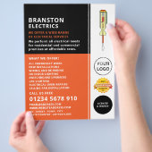 Prospectus 21,6 Cm X 24,94 Cm Circuits électriques, Publicité électrique (main)