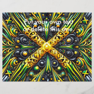 Prospectus 21,6 Cm X 24,94 Cm Circulaire aux couleurs jamaïcaines