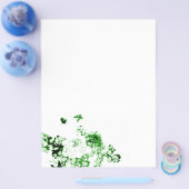 Prospectus 21,6 Cm X 24,94 Cm Circulaire aux fleurs et papillons (Simple)