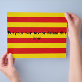 Prospectus 21,6 Cm X 24,94 Cm Circulaire avec drapeau de Catalogne (main)