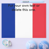 Prospectus 21,6 Cm X 24,94 Cm Circulaire avec Drapeau de France (Simple)