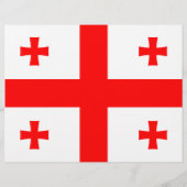 Prospectus 21,6 Cm X 24,94 Cm Circulaire avec drapeau de la Géorgie (Dos)