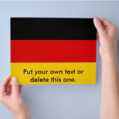 Prospectus 21,6 Cm X 24,94 Cm Circulaire avec drapeau de l'Allemagne (main)