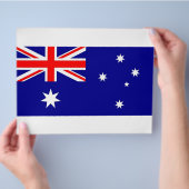 Prospectus 21,6 Cm X 24,94 Cm Circulaire avec drapeau de l'Australie (main)