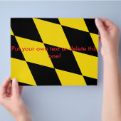 Prospectus 21,6 Cm X 24,94 Cm Circulaire avec Drapeau de Munich, Bavière (main)