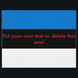 Prospectus 21,6 Cm X 24,94 Cm Circulaire avec drapeau d'Estonie<br><div class="desc">Ajoutez un élément visuel frappant à vos promotions ou annonces avec ce prospectus patriotique arborant le drapeau d'Estonie ! Conçu pour capter l'attention et transmettre la fierté nationale, ce prospectus affiche en évidence le bleu, le noir et le blanc du drapeau estonien dans une présentation élégante et impactée. Que vous...</div>