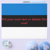 Prospectus 21,6 Cm X 24,94 Cm Circulaire avec drapeau d'Estonie (Simple)