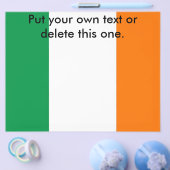 Prospectus 21,6 Cm X 24,94 Cm Circulaire avec drapeau d'Irlande (Simple)