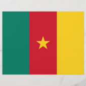 Prospectus 21,6 Cm X 24,94 Cm Circulaire avec drapeau du Cameroun (Dos)