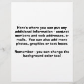 Prospectus 21,6 Cm X 24,94 Cm Circulaire - Big Bucks Pop Art (Dos)