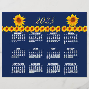 Prospectus 21,6 Cm X 24,94 Cm Circulaire Calendrier de tournesol 2023