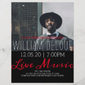 Prospectus 21,6 Cm X 24,94 Cm Circulaire Concert en direct (Devant)