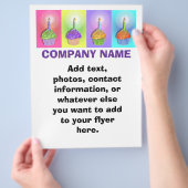 Prospectus 21,6 Cm X 24,94 Cm Circulaire - Cupcakes d'anniversaire (main)